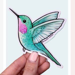 Hummingbird‎ Sticker - Waterproof Vinyl Decal - Holographic Details - 3 for $15